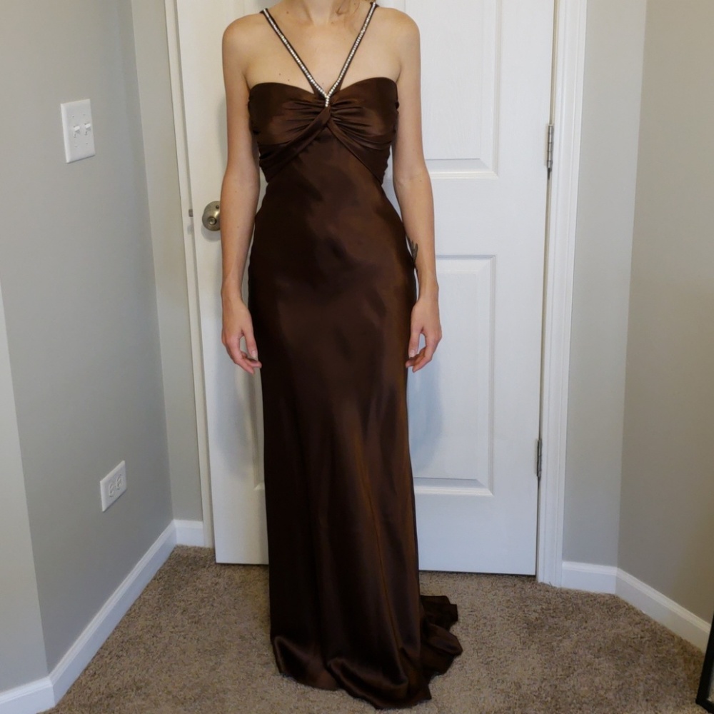 Long brown gown